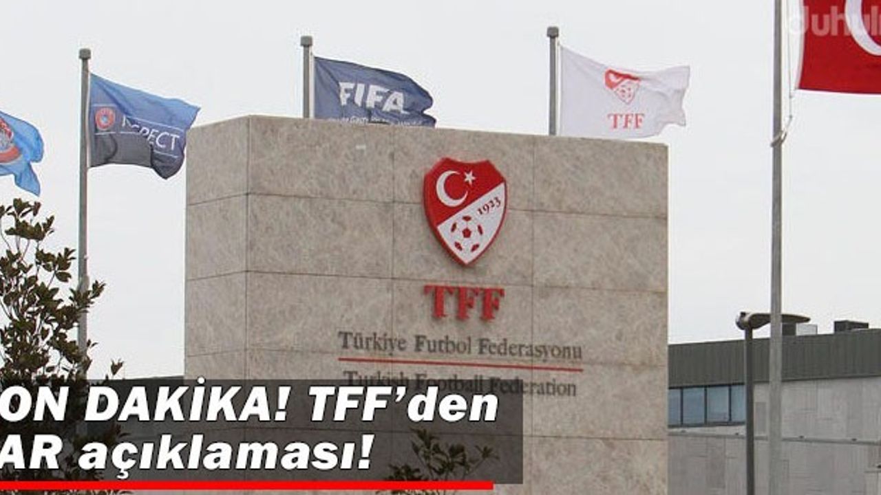 SON DAKİKA! TFF'den VAR Açıklaması! - Duhuliye