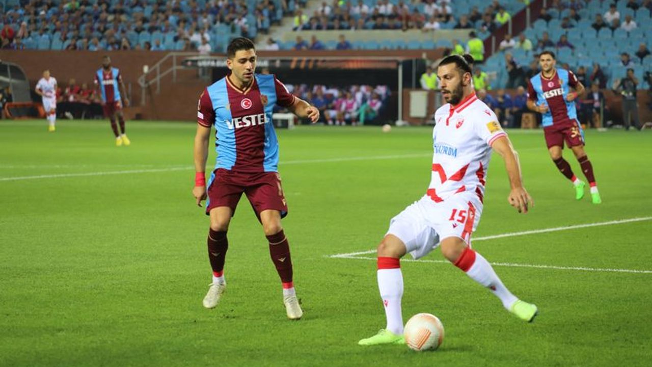 Trabzonspor: 2 - Kızılyıldız: 1 MAÇ SONUCU