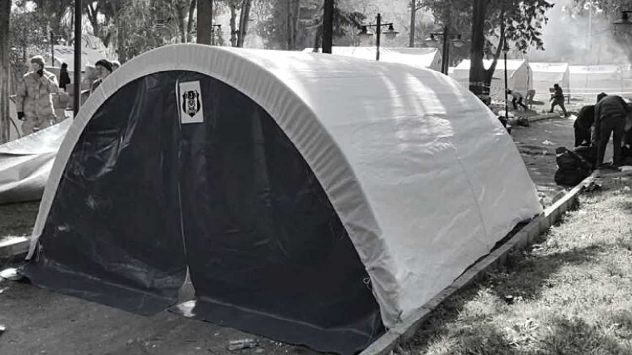 Beşiktaş, depremzedeler için çadır kentler kurdu