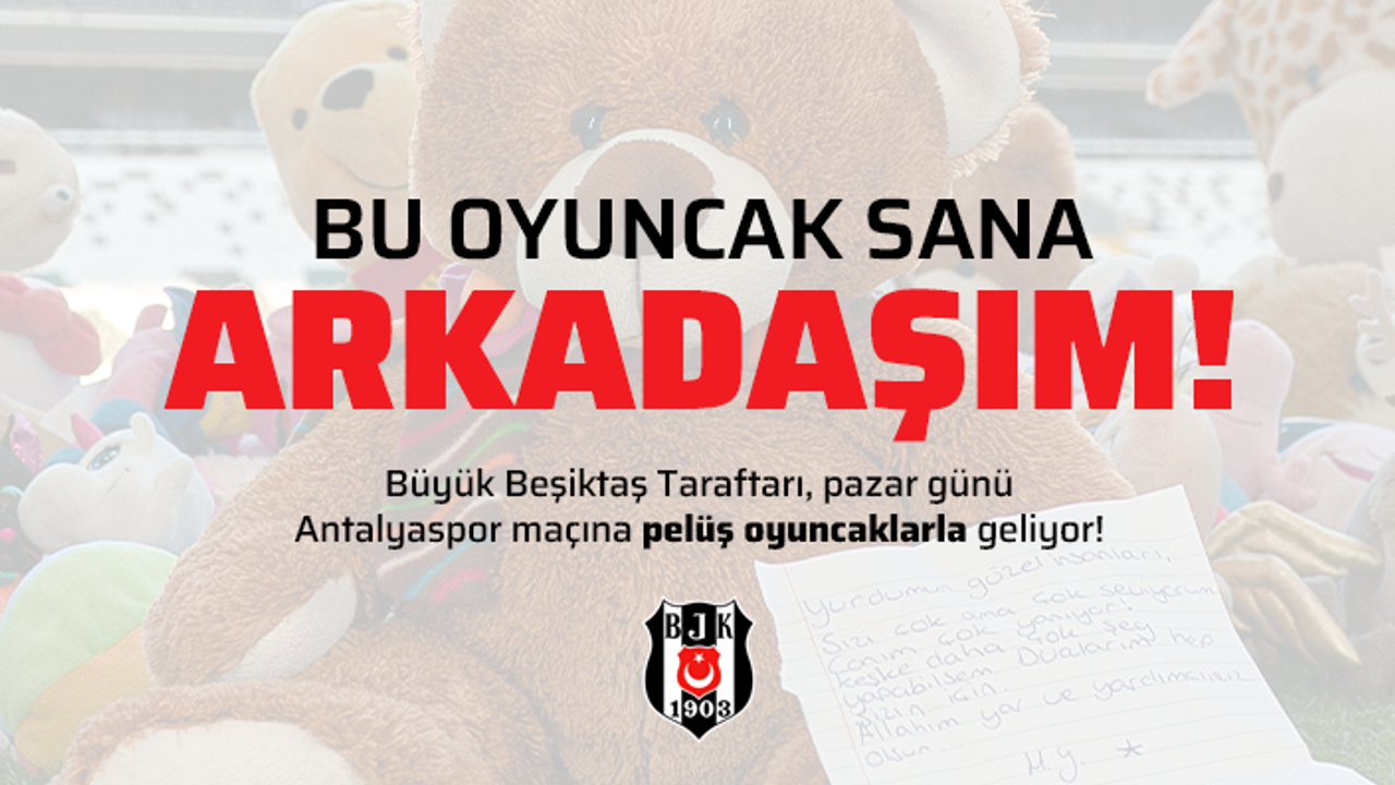 Beşiktaş'tan depremzede çocuklar için kampanya