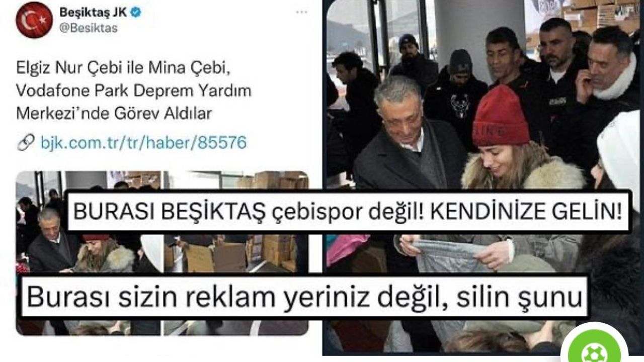 Beşiktaş tepkiler üzerine o tweeti sildi!