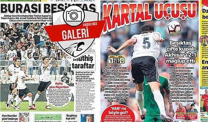 Gazetelerde Beşiktaş-Akhisarspor manşetleri