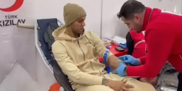Josef de Souza'dan depremzedelere kan bağışı