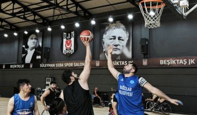 Beşiktaş Tekerlekli Sandalye Basketbol Takımı hazırlık maçında galip