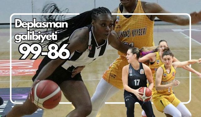 Beşiktaş, Melikgazi Kayseri Basketbol'u mağlup etti.