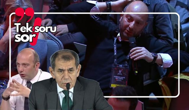 Gökhan Dinç'in Galatasaray toplantısındaki sorusu ve oturuşu gündem oldu.