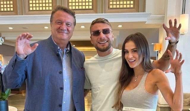 Ciro Immobile'den Beşiktaş'a Övgü! Başkan Arat ile Kartal pozu verdiler