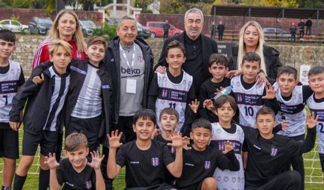 Beşiktaş 1400 öğrenciye eğitim verdi. Feyyaz Uçar ve Samet Aybaba uğurladı