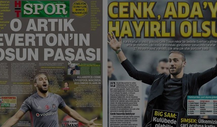 Gazetelerde günün Beşiktaş manşetleri (5 Ocak 2018)