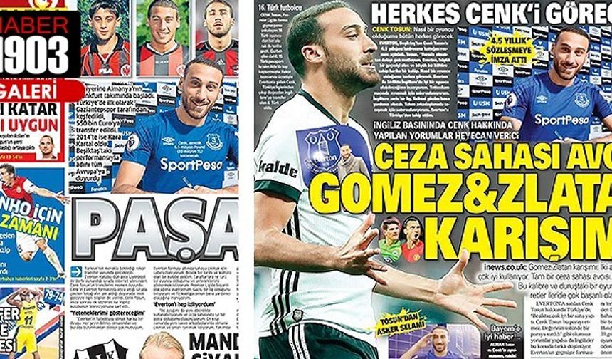 Cenk Tosun'un transferi manşetlere damga vurdu!