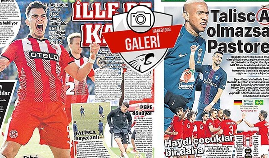 Gazetelerde günün Beşiktaş manşetleri (27.03.2018)