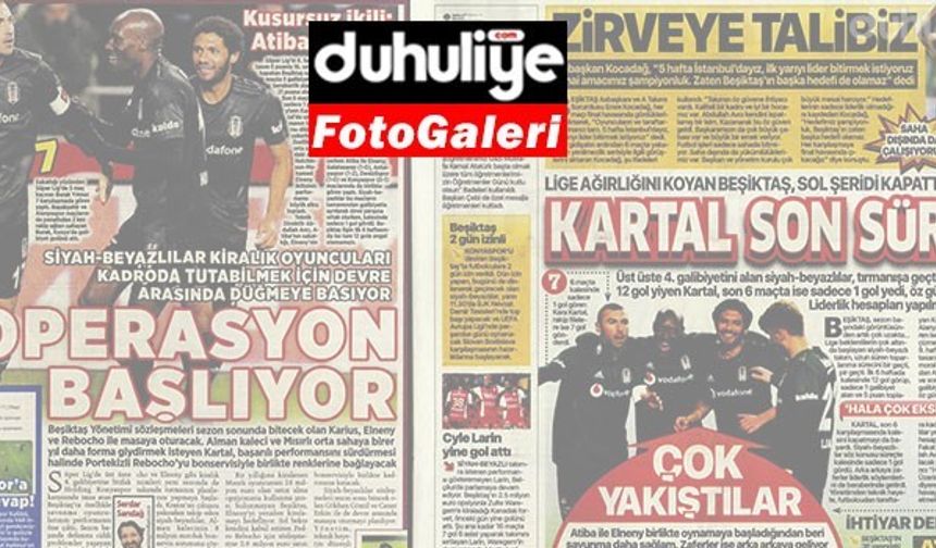 Gazetelerde günün Beşiktaş manşetleri (25.11.2019)