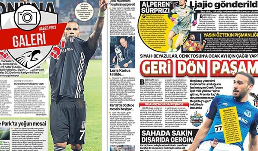 Gazetelerde Beşiktaş manşetleri (11.10.2018)