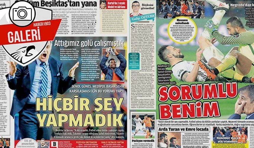 Gazetelerde Beşiktaş manşetleri (19.03.2018)