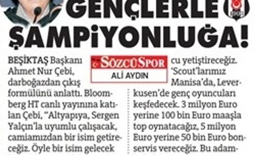 Gazetelerde günün Beşiktaş manşetleri (18 Haziran 2020)