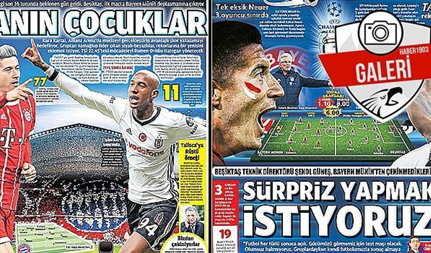 Gazetelerde Beşiktaş manşetleri (20.02.2018)