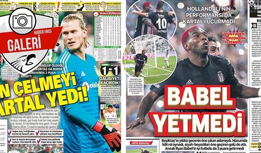 Gazetelerde Beşiktaş manşetleri (03.09.2018)