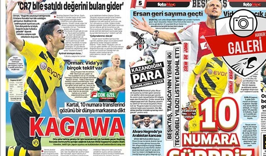 Gazetelerde Beşiktaş manşetleri (21.07.2018)