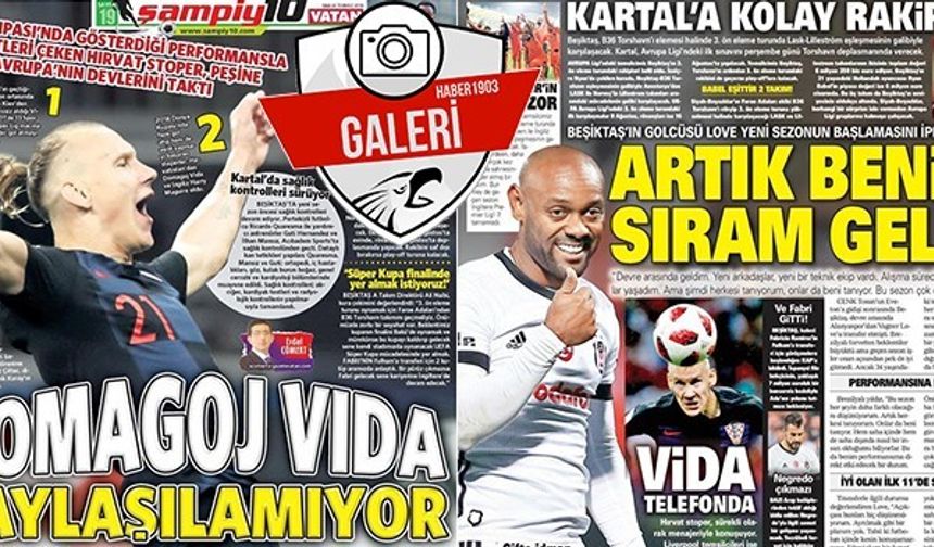 Gazetelerde Beşiktaş manşetleri (24.07.2018)