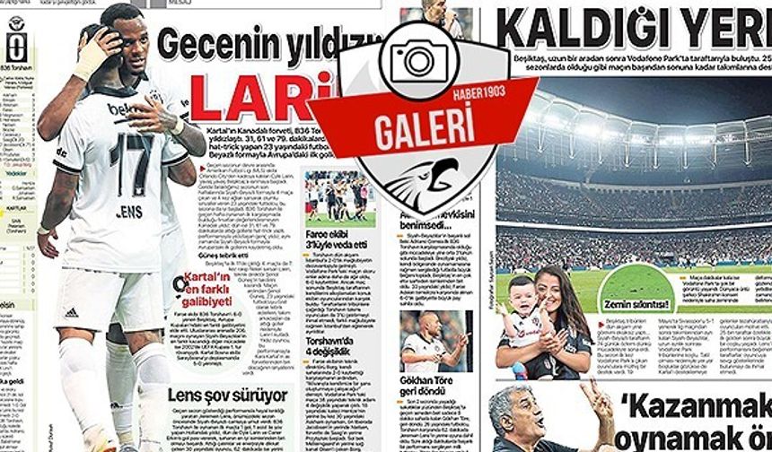 Beşiktaş - B36 Torshavn karşılaşması gazetelere böyle yansıdı!