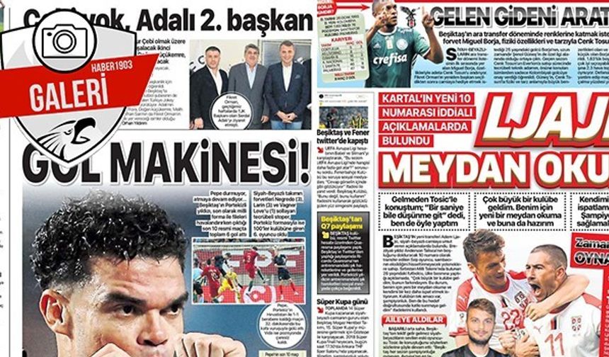 Gazetelerde Beşiktaş manşetleri (08.09.2018)