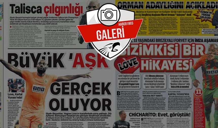 Gazetelerde günün Beşiktaş manşetleri (24.01.2018)