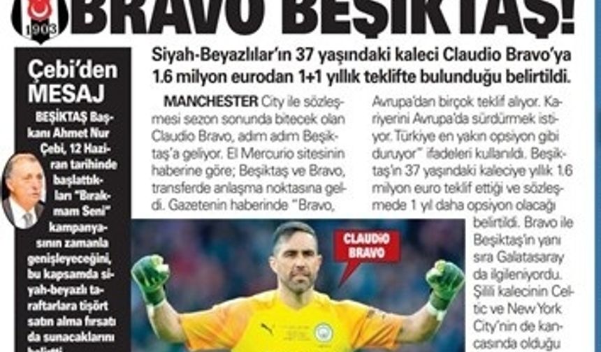 Gazetelerde günün Beşiktaş manşetleri (30 Haziran)