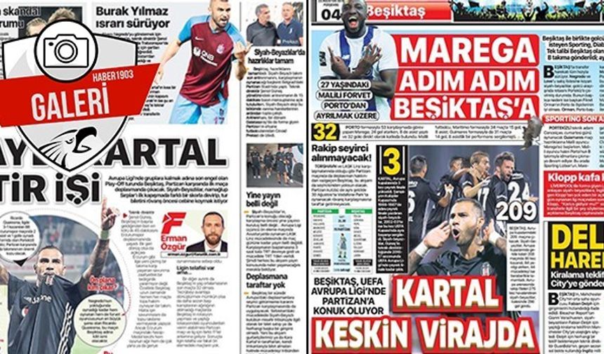 Gazetelerde Beşiktaş manşetleri (23.08.2018)