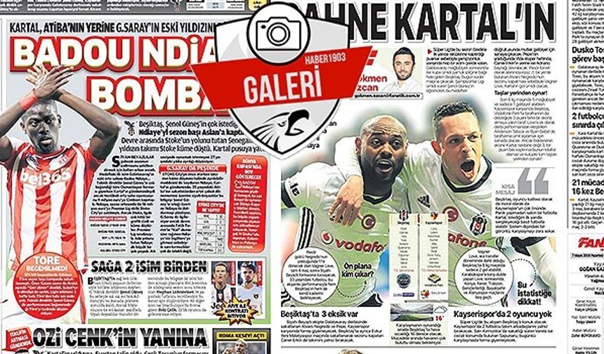 Gazetelerde Beşiktaş manşetleri (07.05.2018)