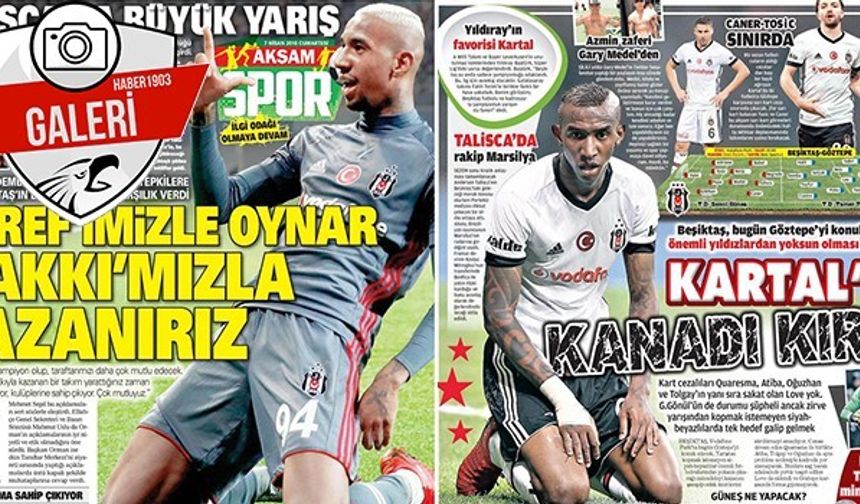 Gazetelerde Beşiktaş manşetleri (07.04.2018)