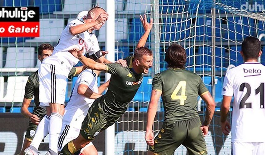 Beşiktaş - Brescia mücadelesinden kareler