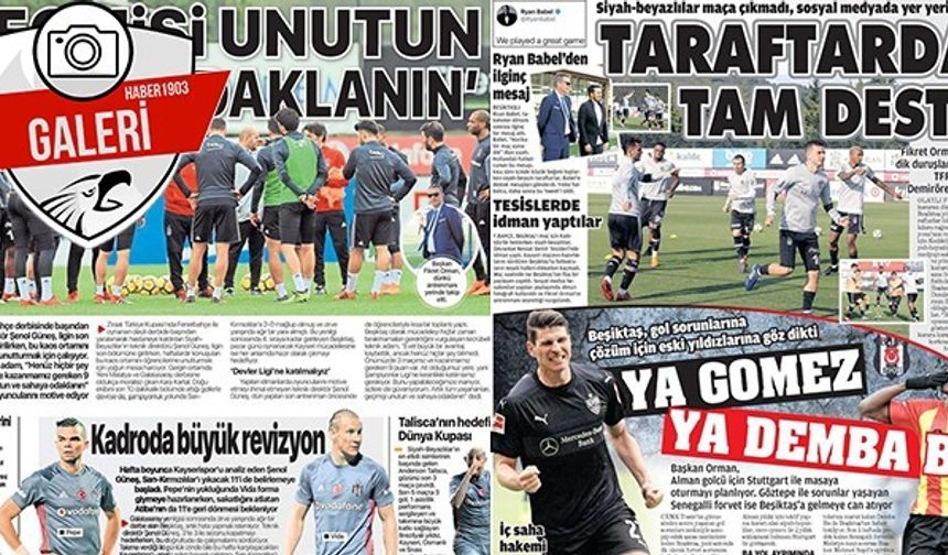 Gazetelerde Beşiktaş manşetleri (04.05.2018)