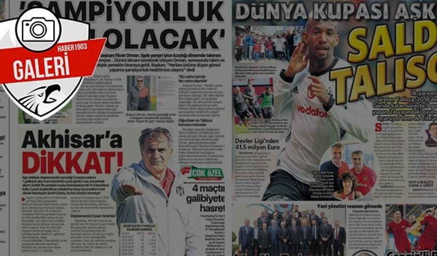 Gazetelerde günün Beşiktaş manşetleri (11.04.2018)