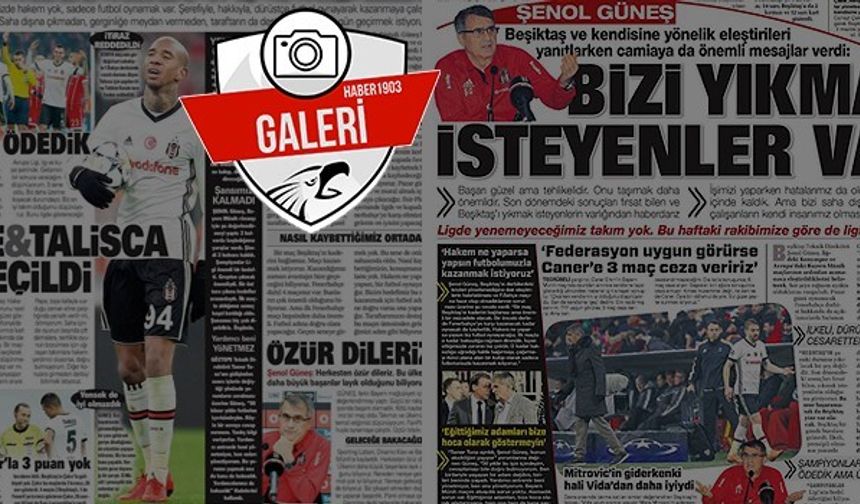 Gazetelerde günün Beşiktaş manşetleri (23.02.2018)