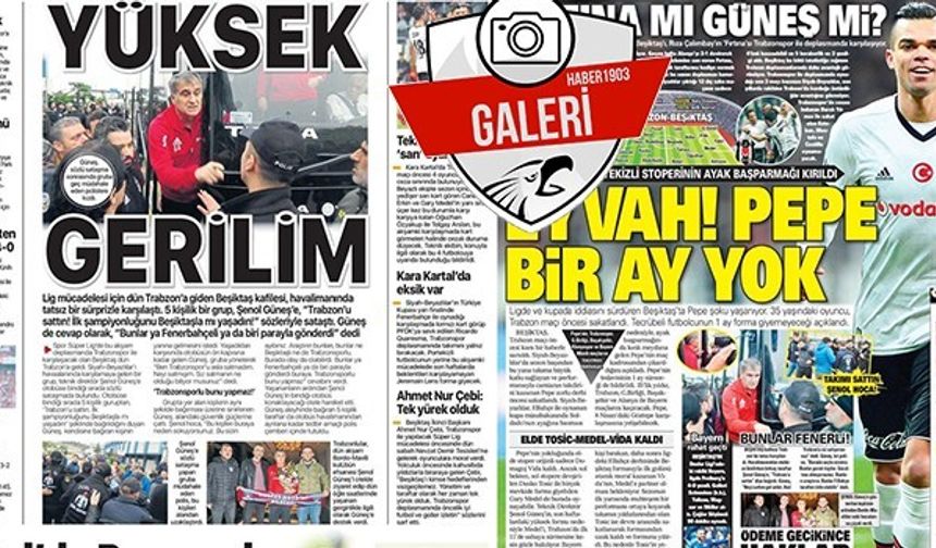 Gazetelerde Beşiktaş manşetleri (05.03.2018)