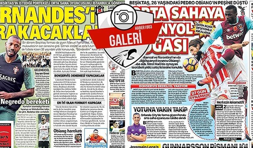 Gazetelerde günün Beşiktaş manşetleri (18.06.2018)