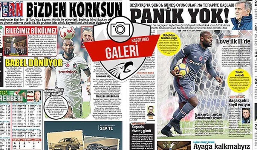 Gazetelerde günün Beşiktaş manşetleri (06.02.2018)