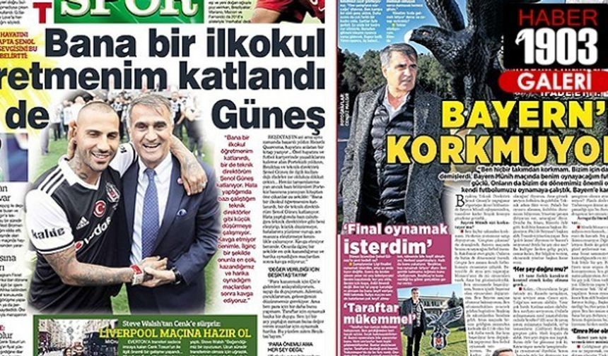 Gazetelerde günün Beşiktaş manşetleri (2 Ocak 2018)