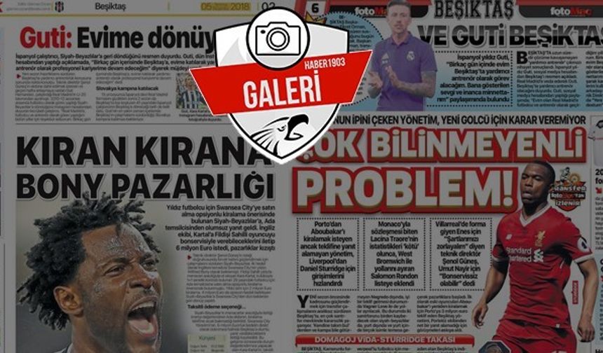 Gazetelerde günün Beşiktaş manşetleri (05.07.2018)