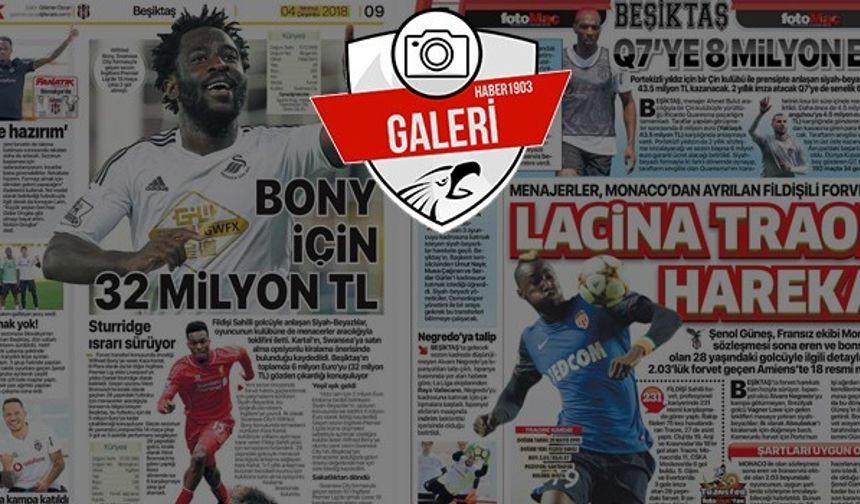 Gazetelerde günün Beşiktaş manşetleri (04.07.2018)