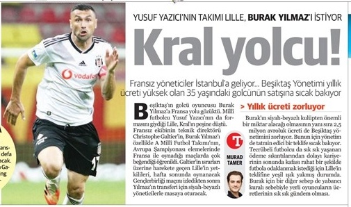 Gazetelerde günün Beşiktaş manşetleri (24 Temmuz)