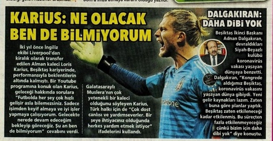 Gazetelerde günün Beşiktaş manşetleri (13 Nisan 2020)